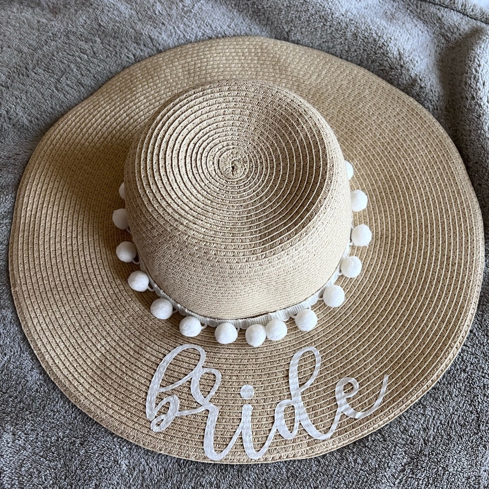 Bride sun hat